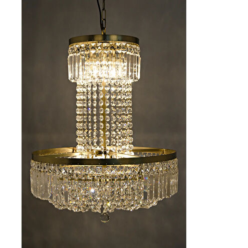St. Petersburg 8 Light 23 inch Antique Brass Chandelier Ceiling Light