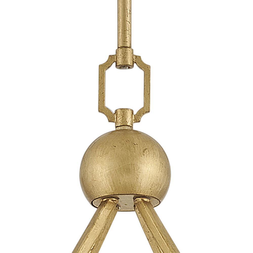 Leona 8 Light 27 inch Distressed Brass Chandelier Ceiling Light