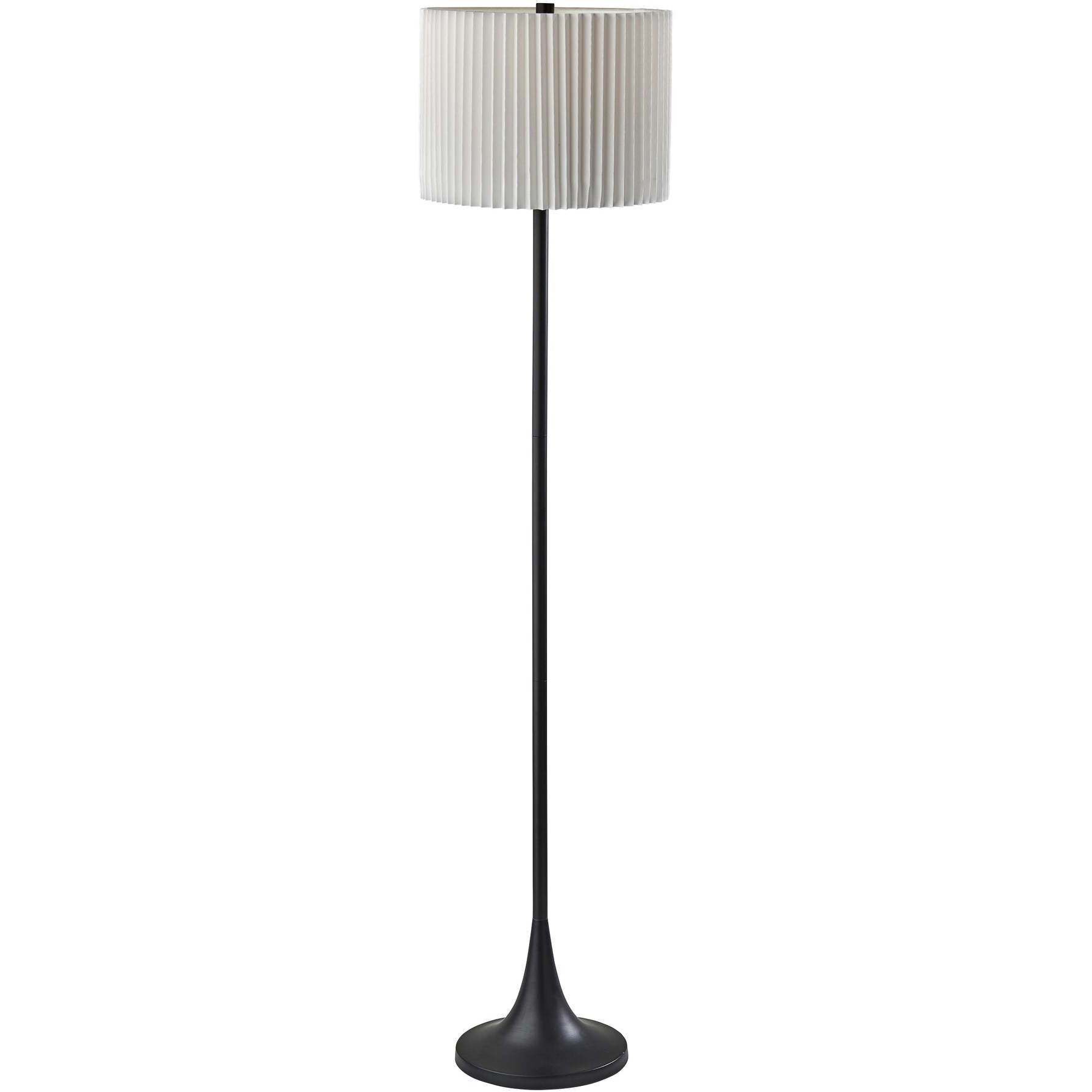 Eli 60 inch 150.00 watt Black Floor Lamp Portable Light, Simplee Adesso