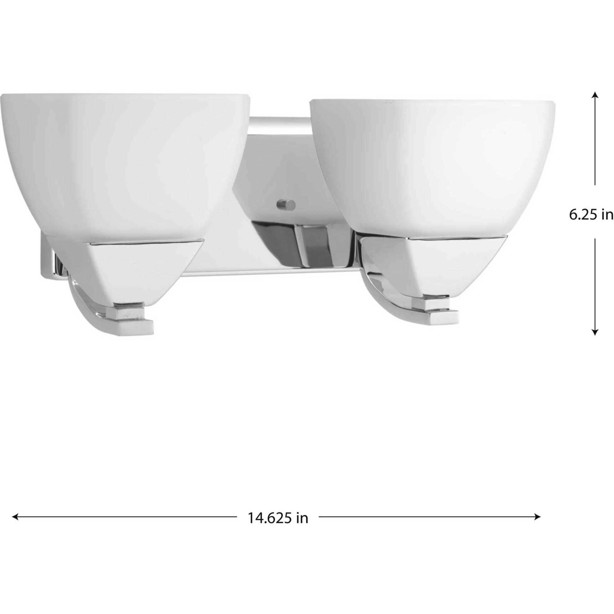 Appeal 2 Light 14.63 inch Polished Chrome Bath Vanity Wall Light