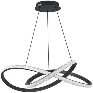 Prado 1 Light 32 inch Black Pendant Ceiling Light