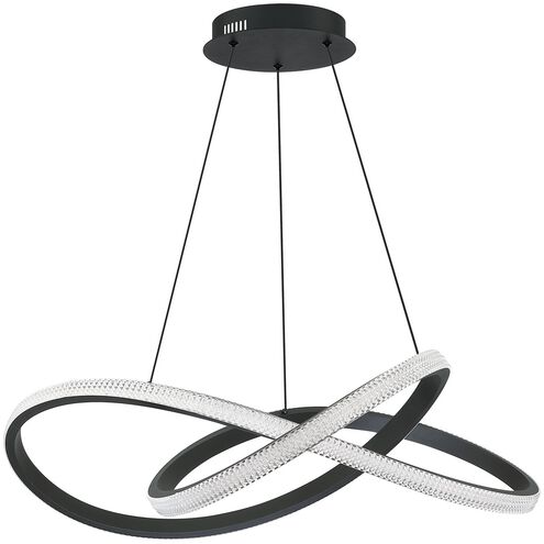 Prado 1 Light 32 inch Black Pendant Ceiling Light