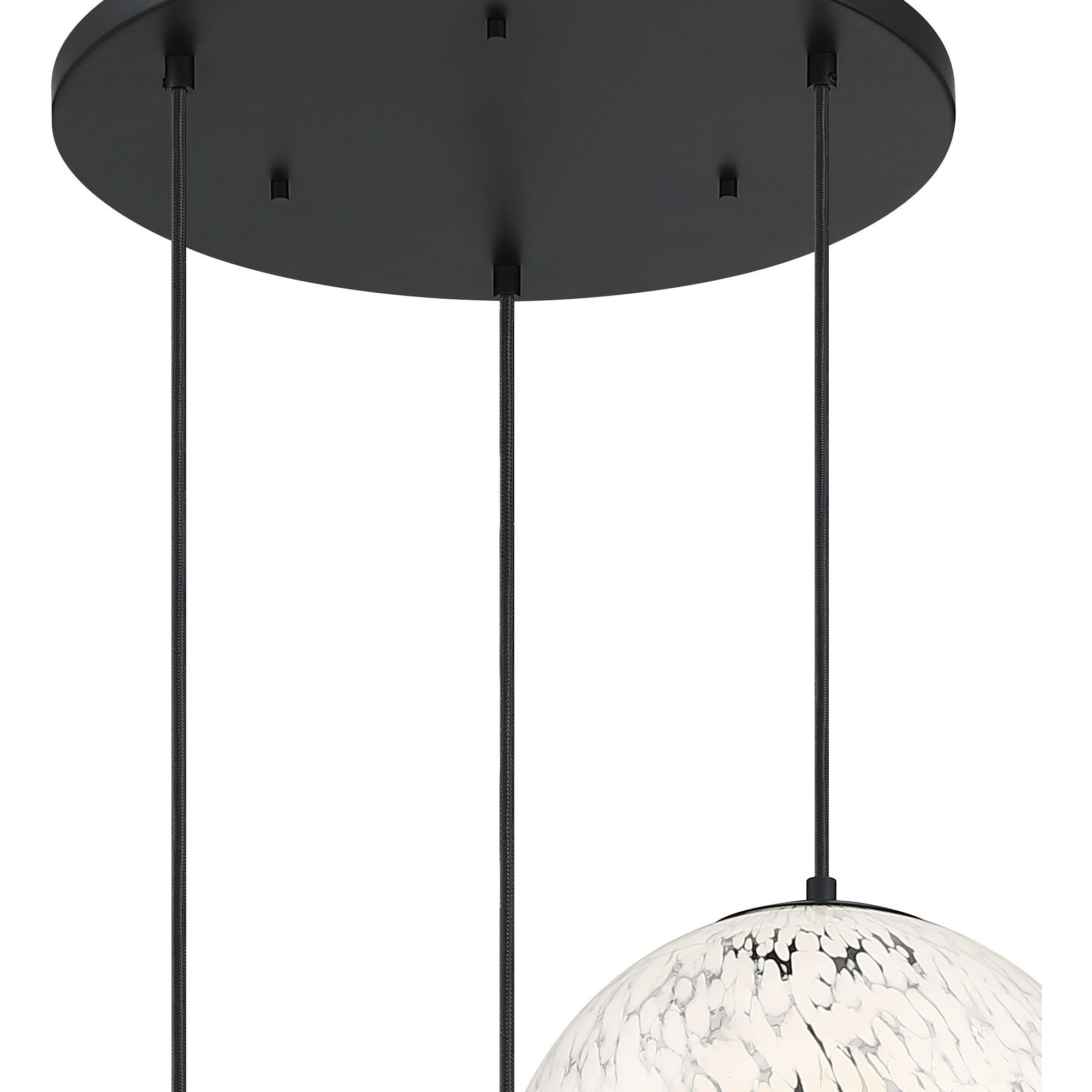 Circo LED 30 inch Matte Black Chandelier Ceiling Light