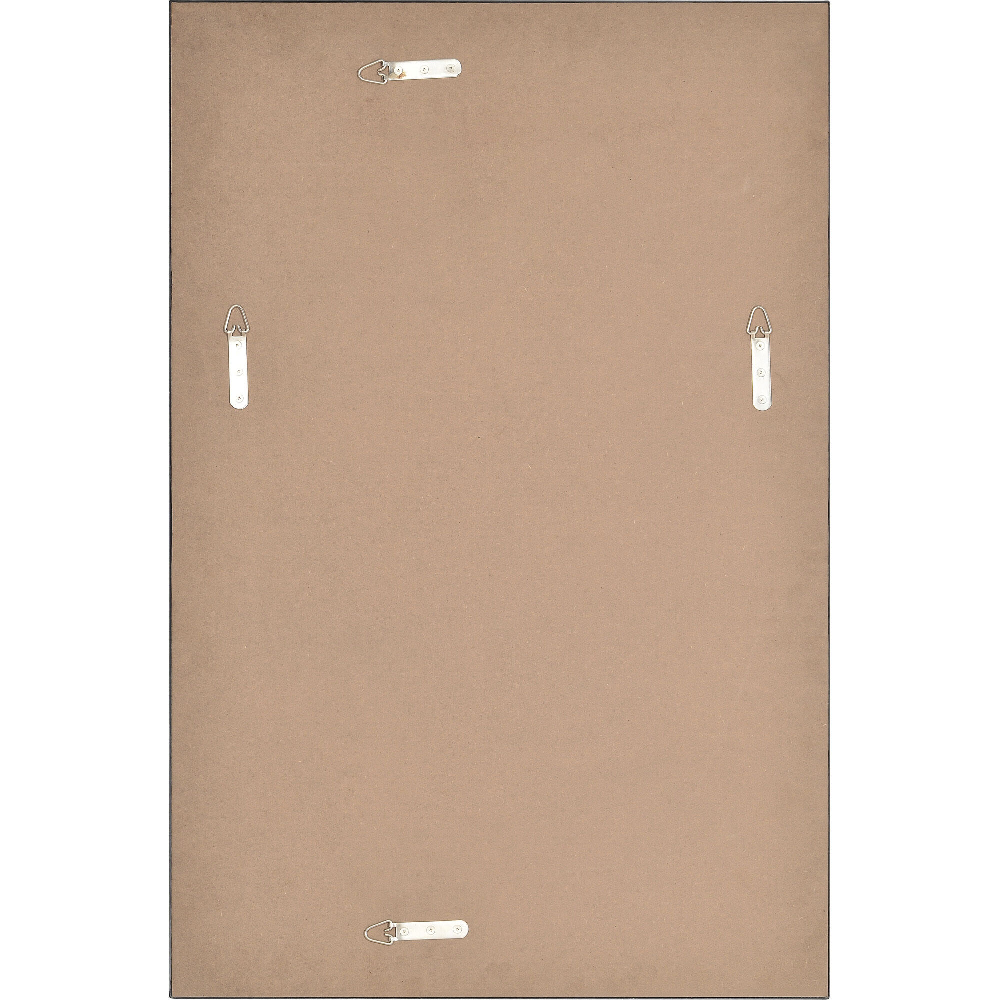 Salima 36 X 24 inch Matte Black and Clear Mirror