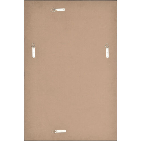 Salima 36 X 24 inch Matte Black and Clear Mirror