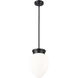 Gideon 1 Light 10 inch Matte Black Pendant Ceiling Light