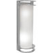 Margate LED 10.25 inch Satin and White Outdoor Wall Sconce