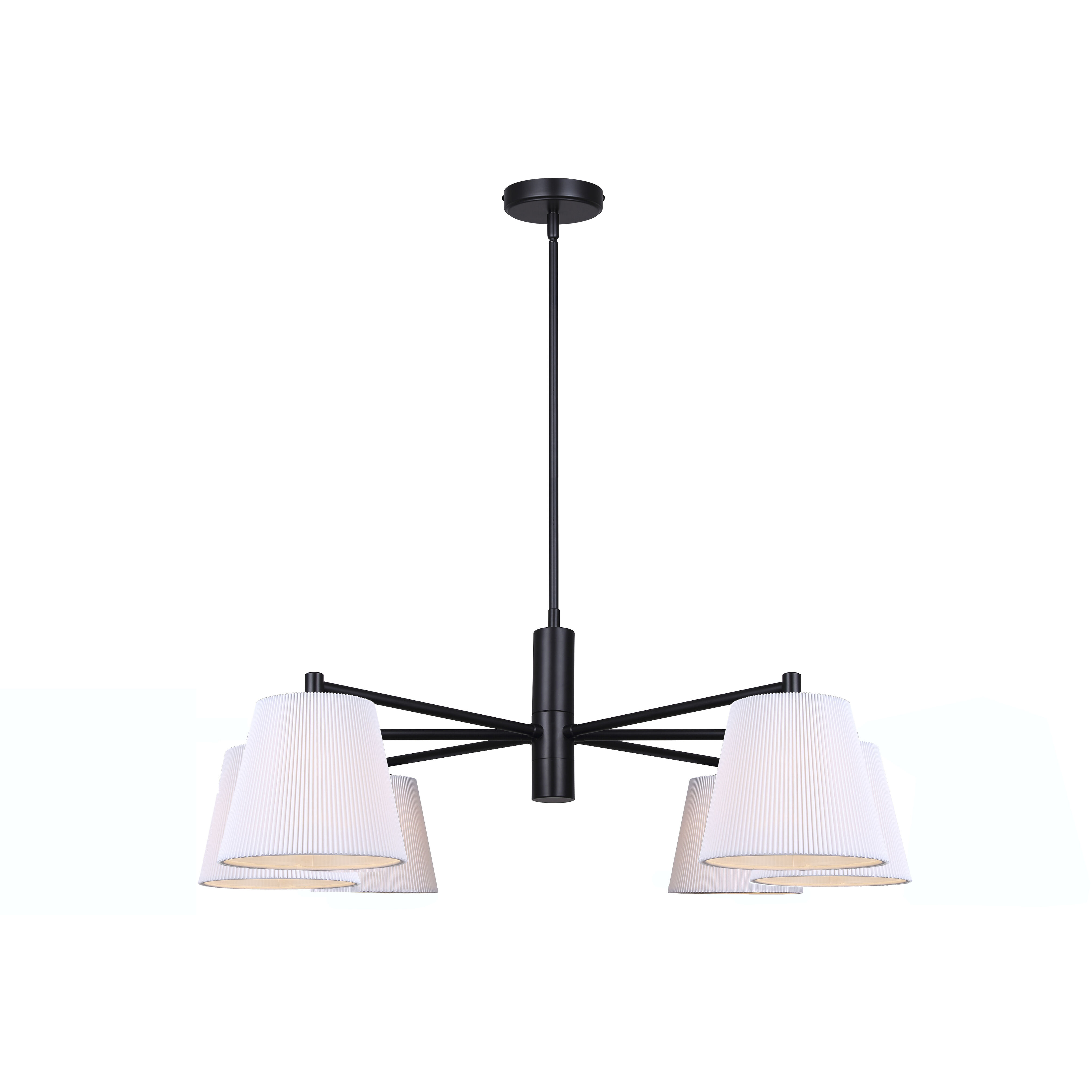 Aspen 6 Light 15.25 inch Black Chandelier Ceiling Light
