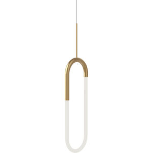 Huron 1 inch Brushed Gold Pendant Ceiling Light