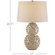 Barnacle 26.5 inch 150 watt Ivory and Brown Table Lamp Portable Light
