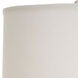 Chelsea House 34 inch 150 watt White Glaze Table Lamp Portable Light