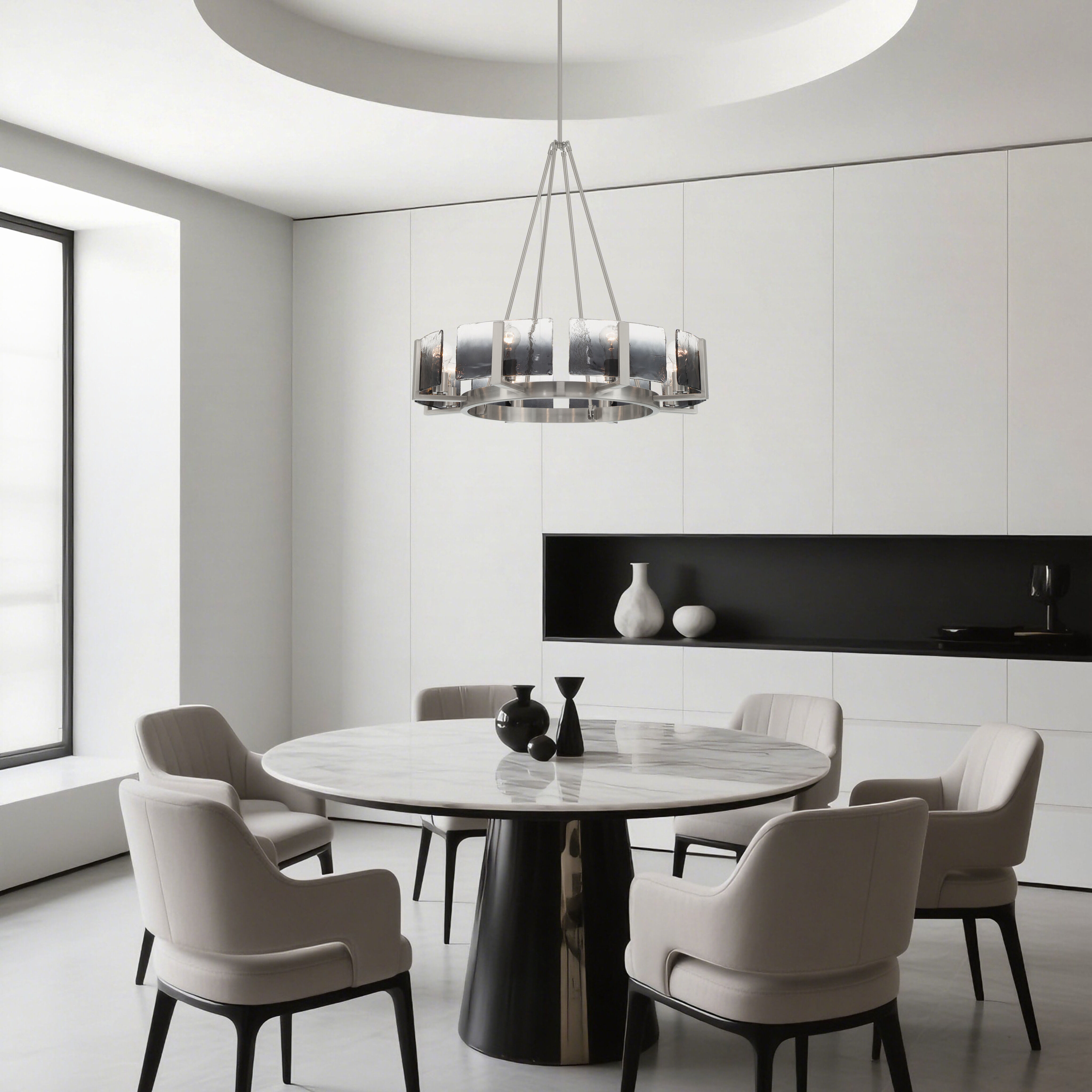 Aenon 8 Light 32 inch Pewter Chandelier Ceiling Light