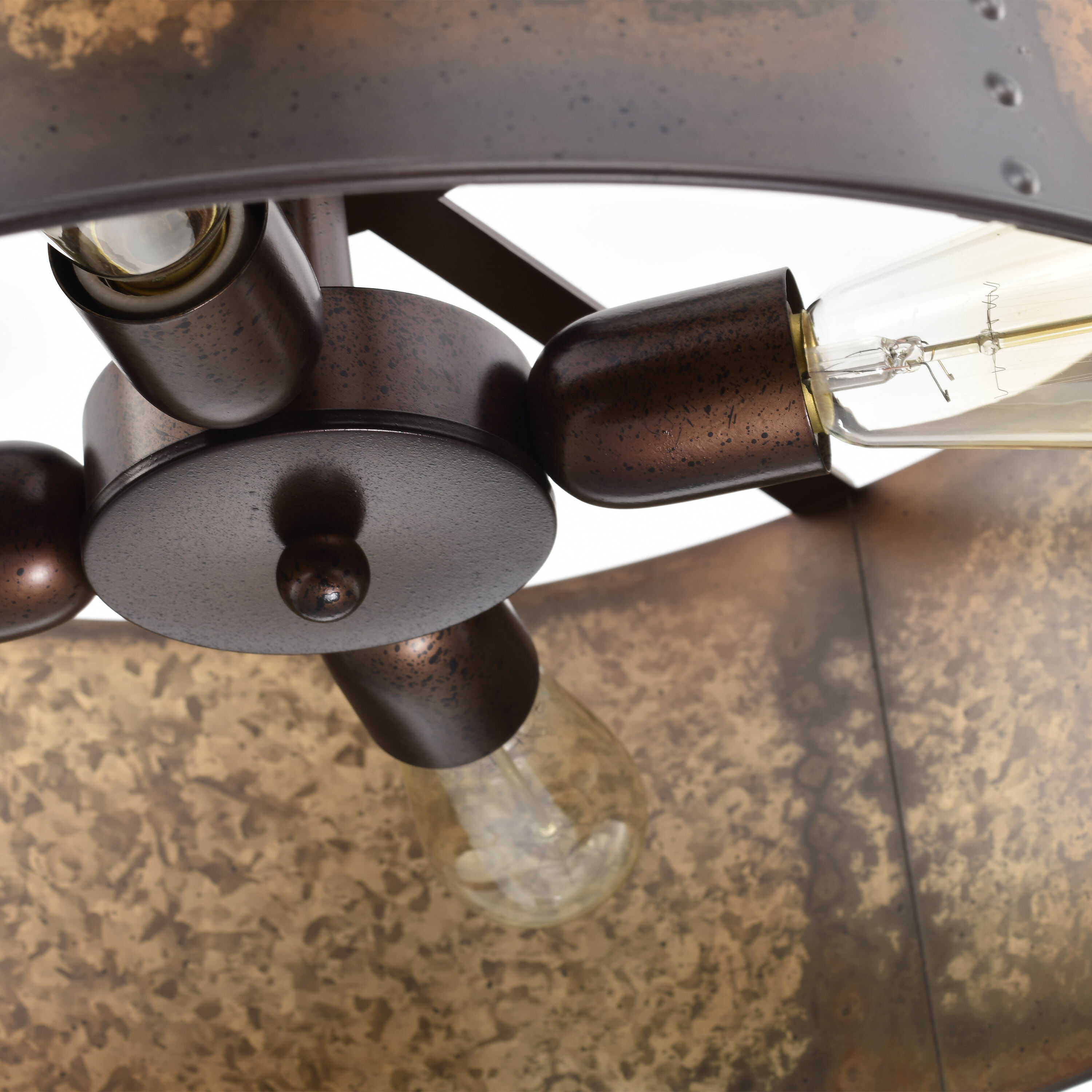 Kettle 4 Light 20 inch Weathered Brass Pendant Ceiling Light