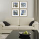 Abstract Blue and Yellow and Brown and Gray Framed Art