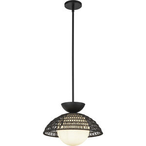 Alora Mood Perth 1 Light 14.75 inch Matte Black Pendant Ceiling Light