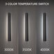 Revels LED 48 inch Black Outdoor Wall Light in 3500K, dweLED