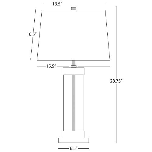 Andre 28.63 inch 150.00 watt Deep Patina Bronze Table Lamp Portable Light