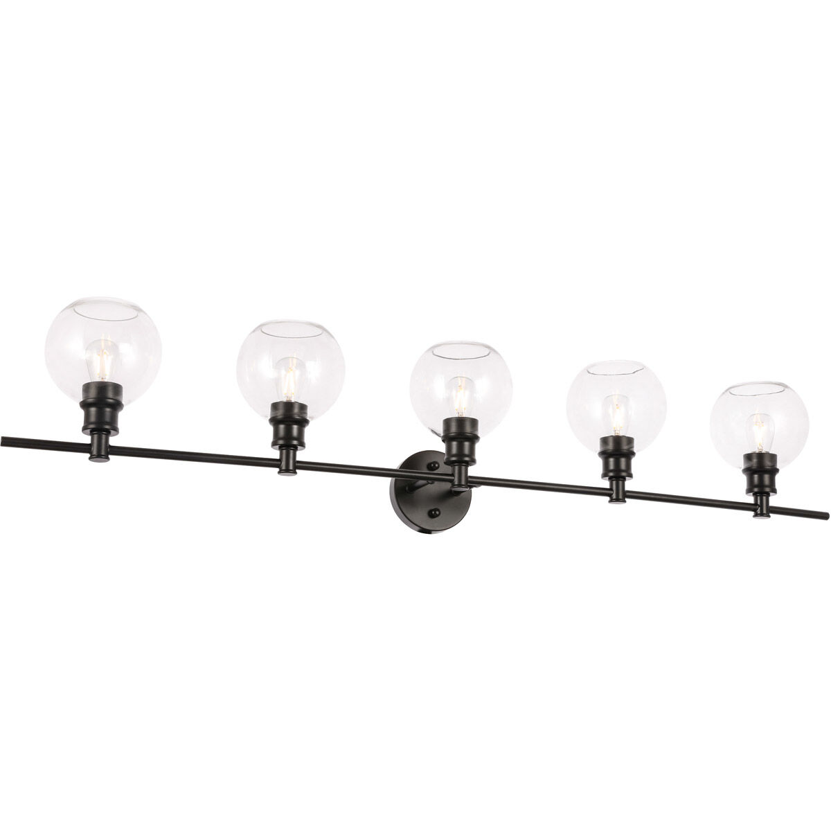 Syracuse 5 Light 47 inch Black Wall sconce Wall Light