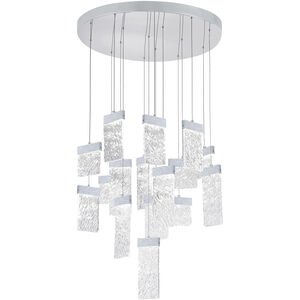 Carolina LED 32 inch Pewter Down Chandelier Ceiling Light