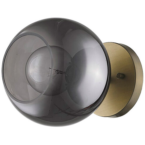 Lunette 1 Light 7 inch Aged Brass Sconce Wall Light