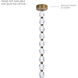 Forever Seduction LED 33.6 inch Aged Brass Modular Pendant Ceiling Light, Remote Driver