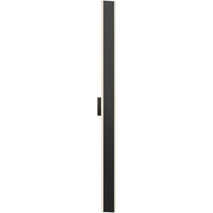 Gemini 1 Light 48 inch Black Vanity Light Wall Light, Indoor/Outdoor