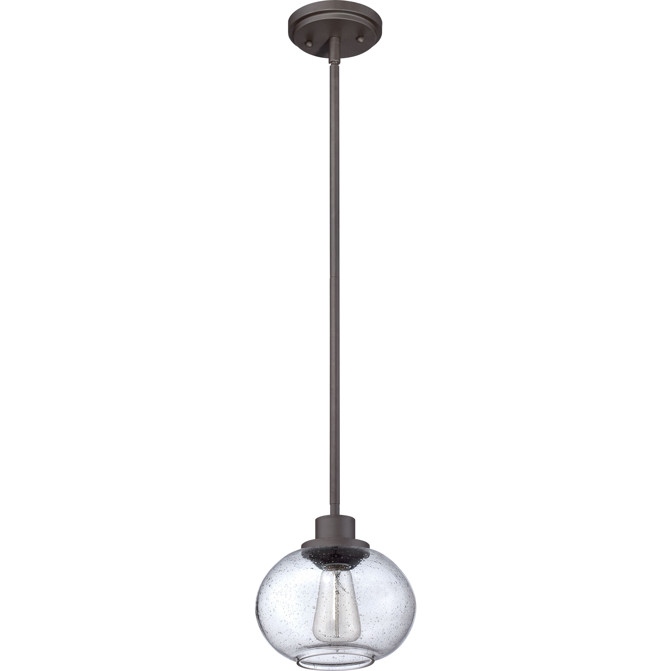 Trilogy 1 Light 8 inch Old Bronze Mini Pendant Ceiling Light