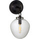 Thomas O'Brien Katie2 1 Light 6.5 inch Bronze Acorn Bath Sconce Wall Light in Seeded Glass, Small