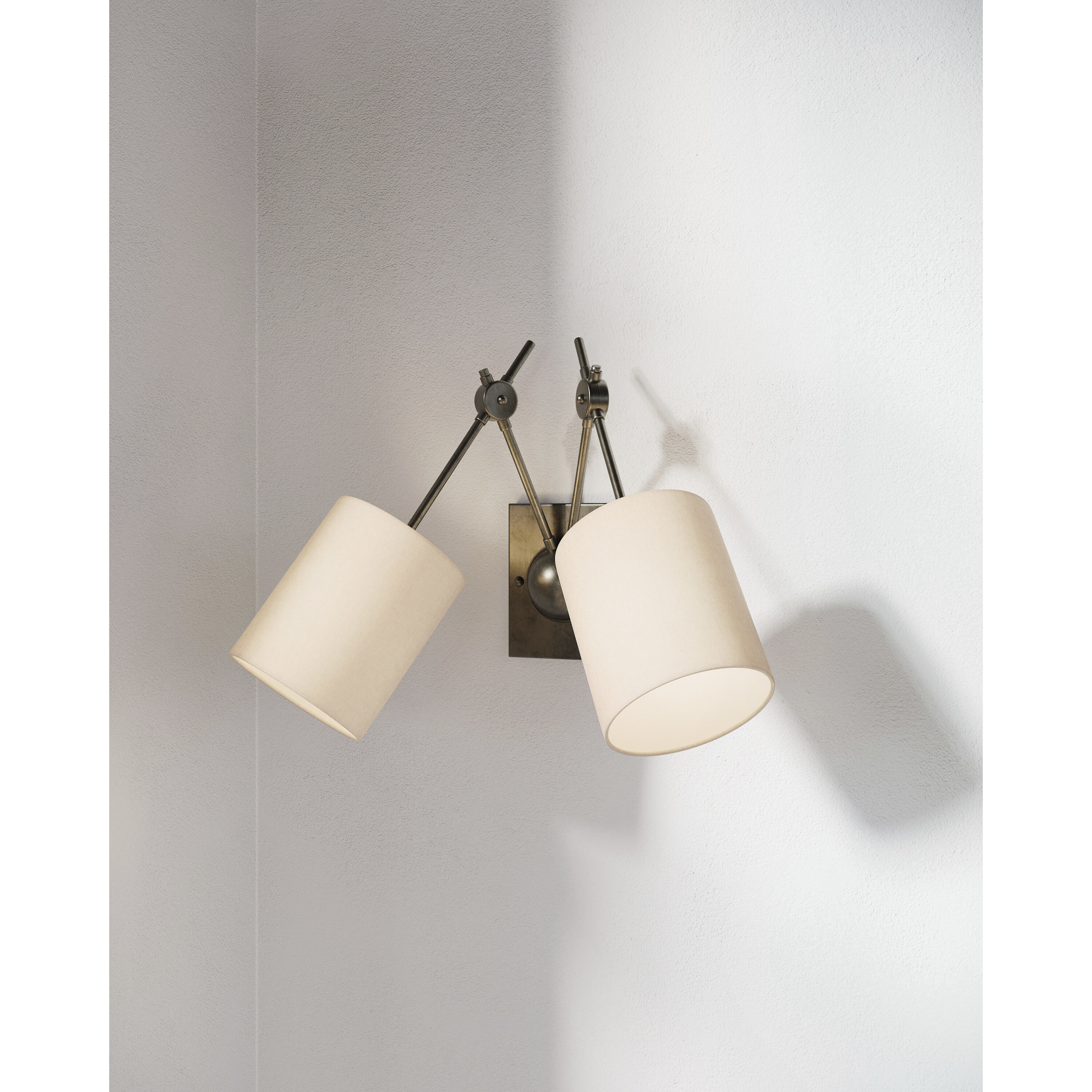 Compass 12 inch 60 watt Black Iron Swing Arm Wall Light