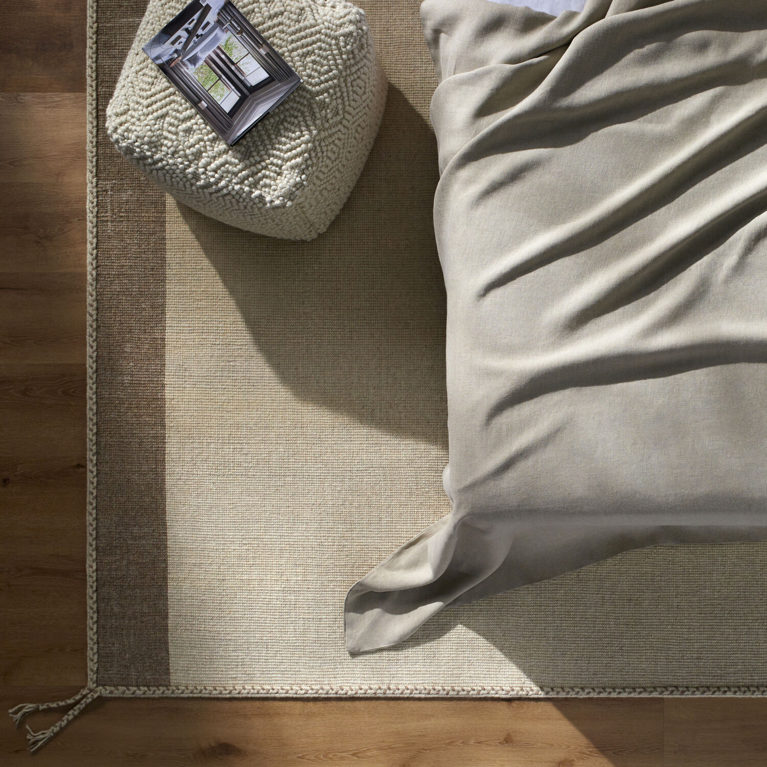 Bushra 144 X 108 inch Tan Rug, Rectangle