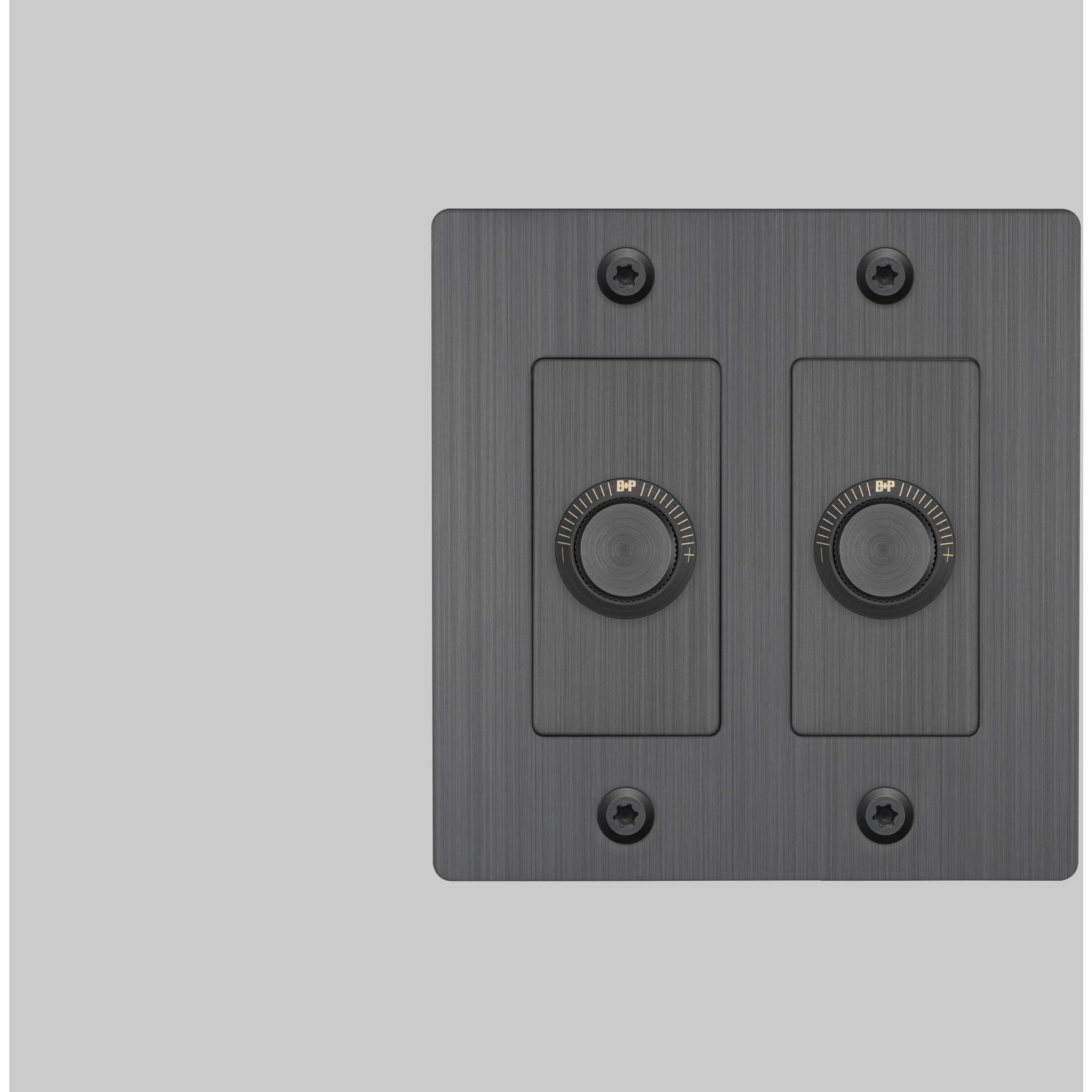 2G 100-120 Smoked Bronze Dimmer Switch, LED