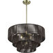 Acordia 6 Light 23 inch Antique Brass Pendant Chandelier Ceiling Light