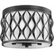 Harden 3 Light 12.25 inch Matte Black Flush mount Ceiling Light