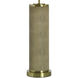 Dann Foley - Shagreen 31 inch 150 watt Tan and Brushed Brass Table Lamp Portable Light