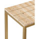 Dezi 48 inch Natural/Brass Console Table