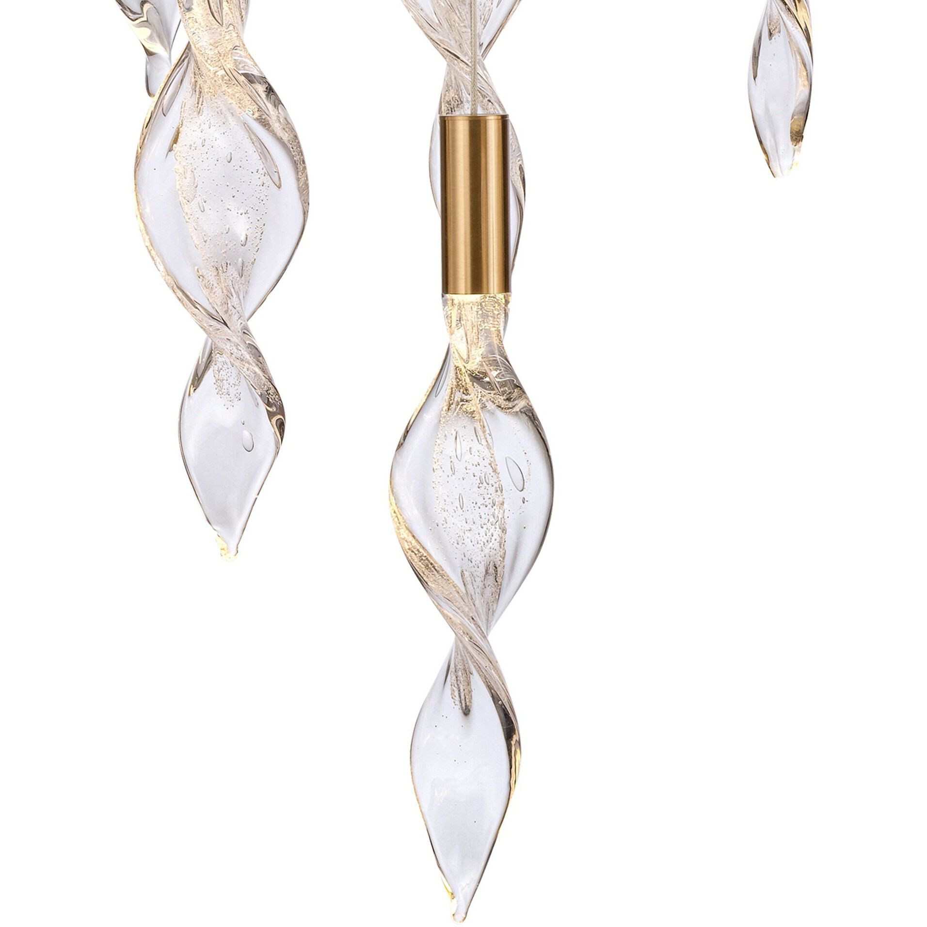 Aurora LED 10 inch Natural Brass Pendant Ceiling Light