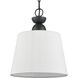 Kistler 1 Light 12 inch Charcoal Pendant Ceiling Light