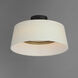 Paramount LED 16 inch Natural Aged Brass Flush Mount Ceiling Light