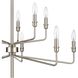 Saginaw 10 Light 34 inch Satin Nickel Chandelier Ceiling Light