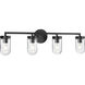 Paia 4 Light 33.5 inch Graphite Bath Vanity Wall Light