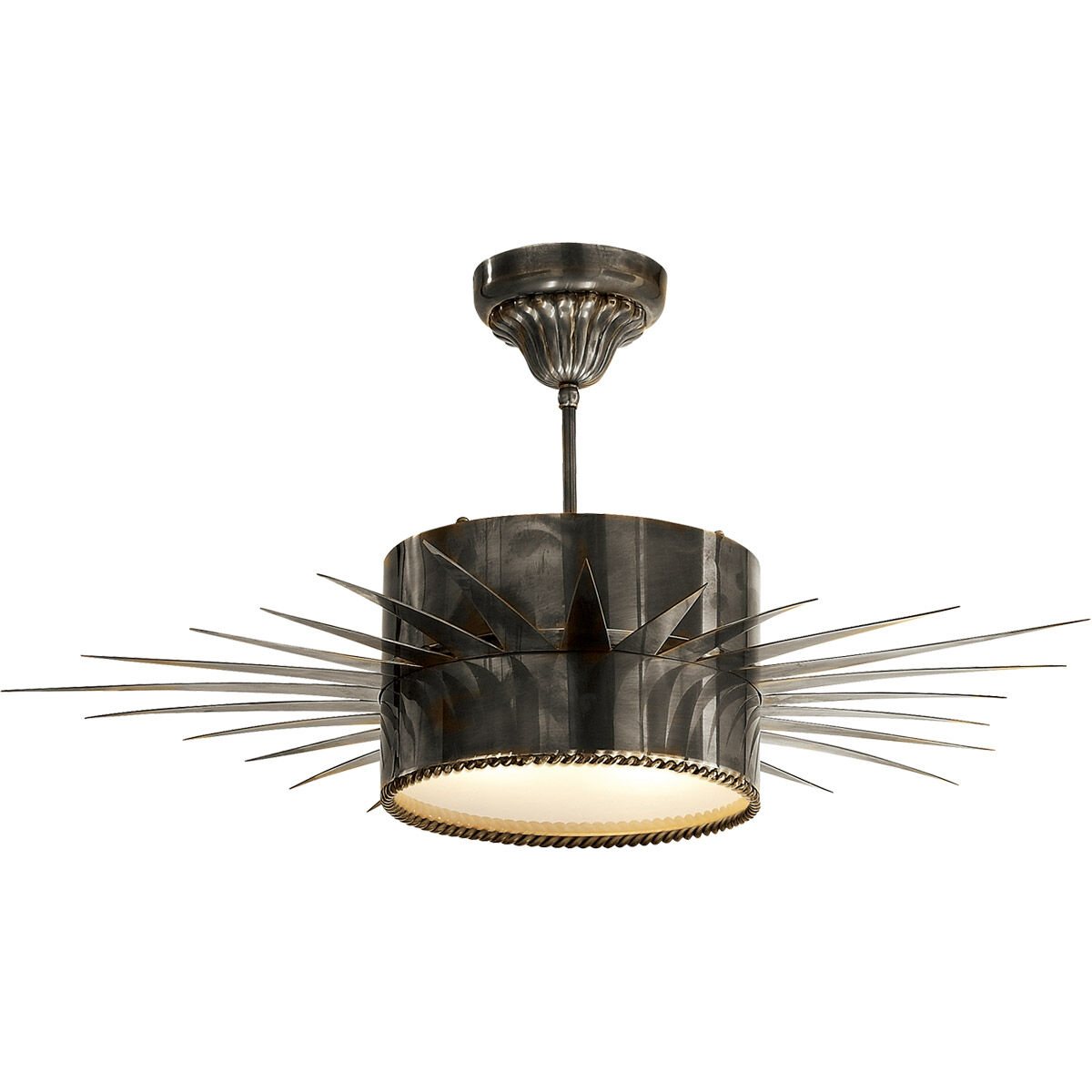 Suzanne Kasler Soleil 2 Light 28 inch Bronze Semi-Flush Mount Ceiling Light, Large