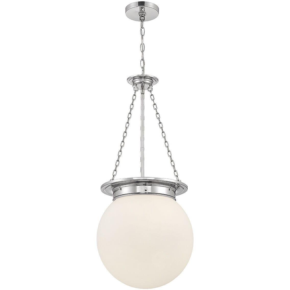 Manor 3 Light 13.5 inch Polished Nickel Pendant Ceiling Light