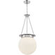 Manor 3 Light 13.5 inch Polished Nickel Pendant Ceiling Light