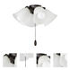San Gabriel LED Oil Rubbed Bronze Ceiling Fan Light Kit