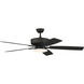 Pro Plus 112 52 inch Espresso with Espresso/Walnut Blades Contractor Ceiling Fan, Slim