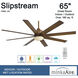 Slipstream 65 inch Distressed Koa Outdoor Ceiling Fan