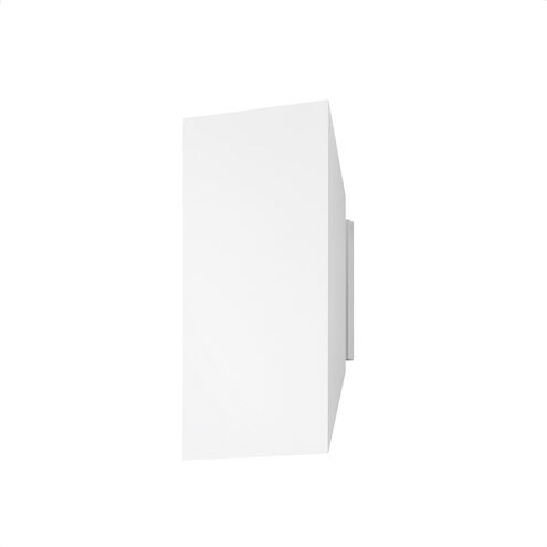 Chamfer LED 11 inch Textured White Indoor-Outdoor Sconce, Inside-Out