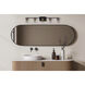 Bond Street 5 Light 35 inch Flat Black/Satin Brass Vanity Light Wall Light