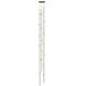 Constellation LED 6 inch Satin Brass Chandelier Ceiling Light in 2700K, Clear, Add 20 ft. Cord
