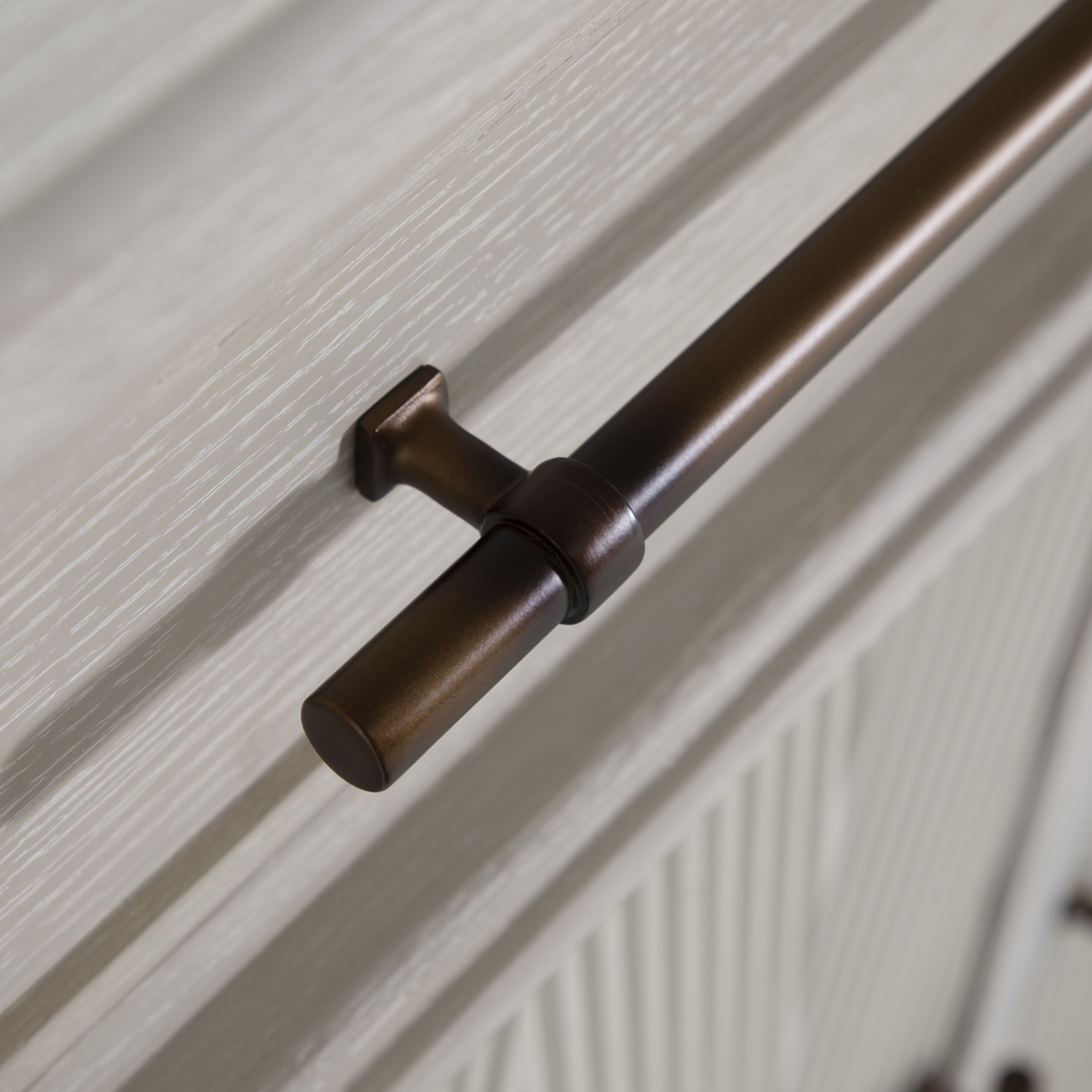 Isaac Cerused White and Sesame White Long Cabinet